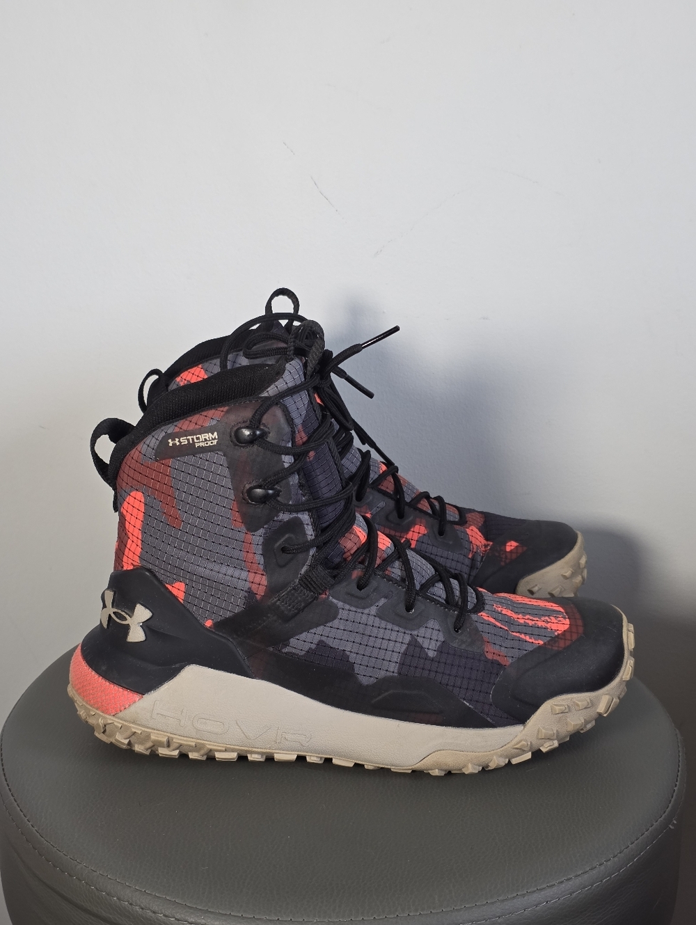 Under Armour UA HOVR Dawn Mid Hiking Boots Camo Waterproof Unisex